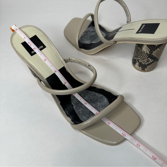 Dolce Vita Block Heel Sandal Snakeprint - Picture 7 of 10